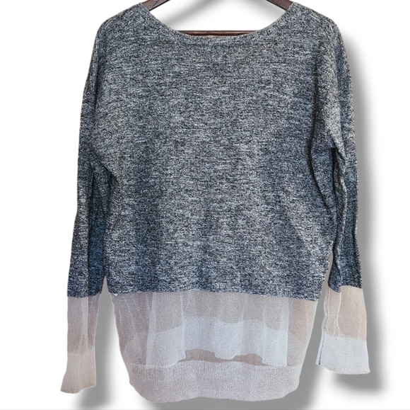 Silence + Noise Tulle Trim Sweater - Picture 2 of 8